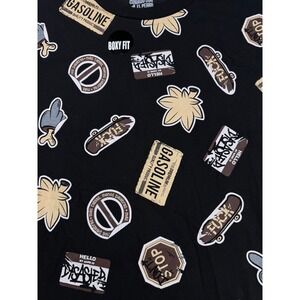 Cuidado Con El Perro Mens Boxy Fit Graphic T-Shirt Black  Small NWT Streetwear